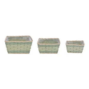 Set tří zelených květináčů Ego Dekor Natur