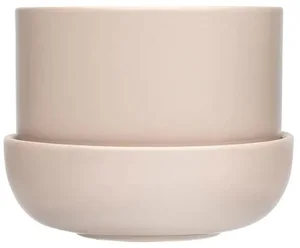 Severský porcelánový květináč Nappula S s podmiskou, béžový