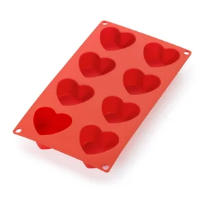 Silikonová srdcová forma na pečení 17,5 × 30 cm Lékué