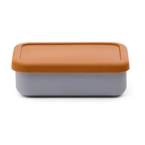 Silikonový dětský svačinový box Lili – modro-oranžový, Kave Home