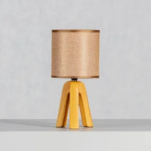 Skandinávská stolní lampa Aloa hnědá