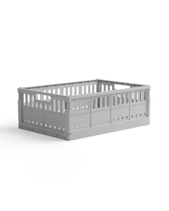 Skládací maxi přepravka Made Crate – Misty Grey