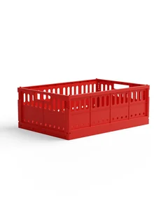 Skládací přepravka maxi Made Crate – jasně červená