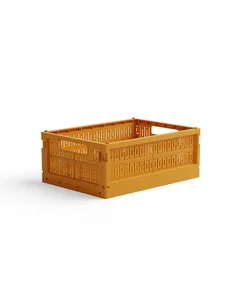 Skládací přepravka MIDI Made Crate hořčičná