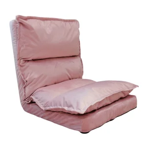 Skládací relaxační křeslo Velvet růžové