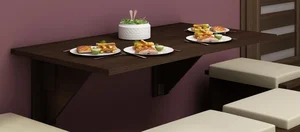 Skládací stůl BASHA 9, dub sonoma tmavý, 5 let záruka