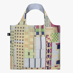 Skládací taška LOQI s motivem Old Fashion Windows – Frank Lloyd Wright