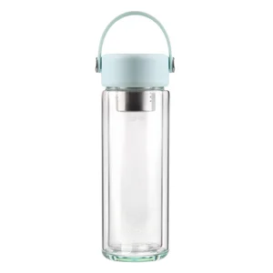 Skleněná lahev v mentolové barvě 350 ml Fuori