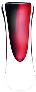 Skleněná váza Artcristal: Růžovo-černý jemný kontrast 30 cm | Originální české sklo