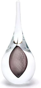 Skleněné kapkové těžítko s dekorem 15 cm
