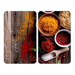 Skleněné kryty na sporák Wenko Spices – sada 2× 52×30 cm
