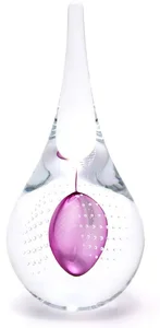 Skleněné těžítko Červený ametyst 20 cm