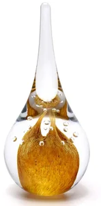Skleněné těžítko Zlatý topaz 15 cm
