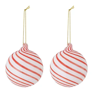 Skleněné vánoční koule sada 2 ks ø 8 cm