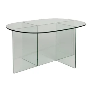 Skleněný konferenční stolek Linea 60×80 cm – Zuiver