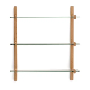 Skleněný modulární policový systém Sitra – Kave Home (90×98×30,5 cm)