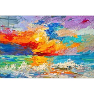 Skleněný obraz Abstract Sunset 100x70 cm