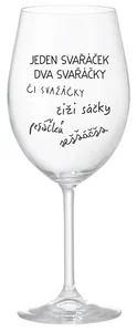 Sklenice na víno 350 ml s motivem Svařáček