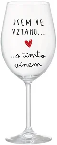 Sklenice na víno s nápisem – 350 ml