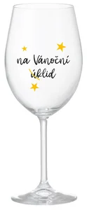 Sklenice na víno Vánoční úklid 350 ml