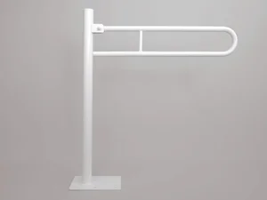 Sklopné U madlo na WC, 80 cm, bílé PREMIUM