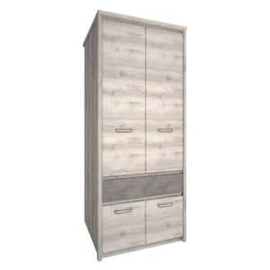 Skříň 4D1S Kaštan Nairobi/Onyx – JESI NEW
