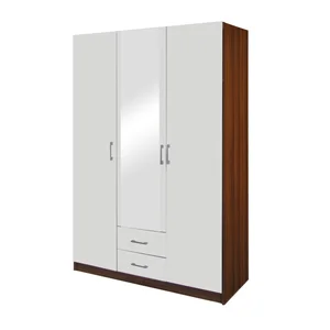 Skříň BUANG 3D2S ořech/bílá