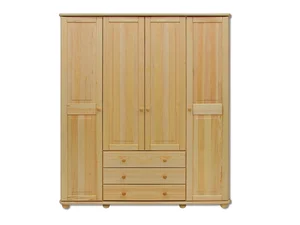 Skříň čtyřdveřová TONGSHAN z masivu borovice
