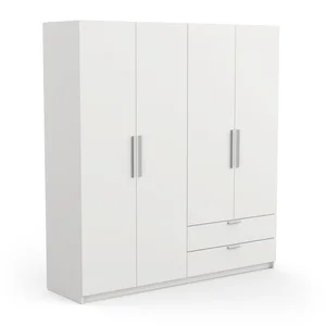 Skříň DEBRA 2 4D2S, bílá mat