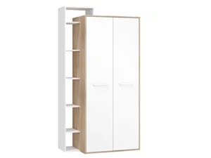 Skříň Dorinda 2D levá dub sonoma/bílá
