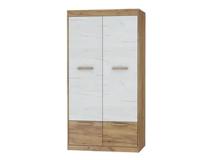Skříň GATTON 4D craft zlatý/bílá – 100×193×60 cm – 5 let záruky