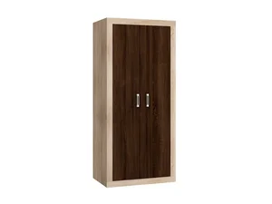Skříň GOUDINI 2D 90x198x60 cm dub sonoma/dub sonoma tmavý