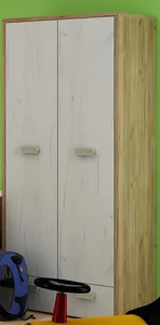 Skříň NELLORE craft zlatá/bílá – 5 let záruky