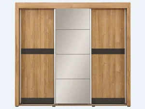 Skříň posuvná KITONGO 9 – dub granson/grafit