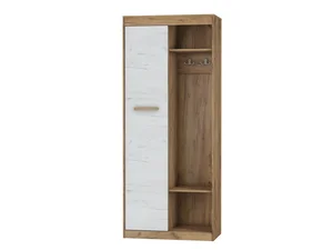 Skříň s věšákem Gatton (craft zlatý / craft bílý)