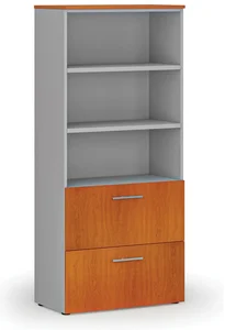 Skříň s zásuvkami PRIMO GRAY pro závěsné složky 800x420x1781 mm