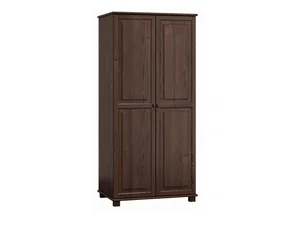 Skříň šatní BHAGIRA 2D, 90 cm, borovice, moření ořech