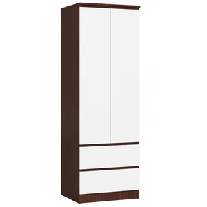 Skříň STAR S60 2D 2SZ – wenge/bílá