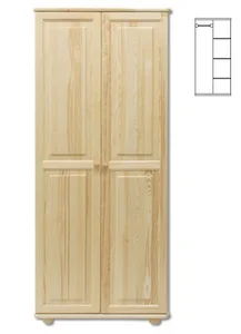 Skříň STRAKOŠ SF 104 – masiv borovice, 82 × 190 × 60 cm