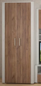 Skříň WUBIN 2-dveřová, craft bílé a tobaco