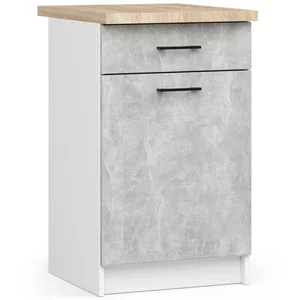 Skříňka Olivia S50 SZ1 bílá/beton