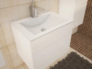 Skříňka pod umyvadlo AGUNG – bílá lesklá