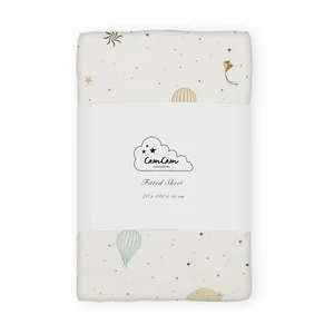 Slonovinové napínací prostěradlo Dreamland 70×140 cm – Cam Cam Copenhagen, Bio bavlna