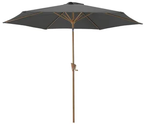 Slunečník ROJA Wood 3 m, naklápěcí, šedý