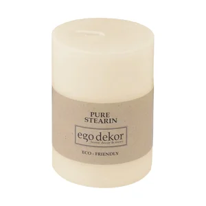 Smetanově bílá přírodní svíčka Eco candles