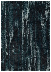 Softness Koberec 120x160 cm, Tmavá Černá a Peacock Blue