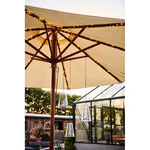 Solární řetěz Parasol Sirius 96 LED, 150 cm
