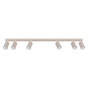 Sollux Gleam: taupe kovové bodové svítidlo 6,5 × 117 cm