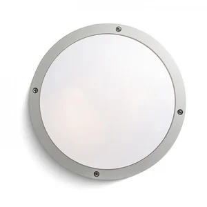 SONNY stropní venkovní svítidlo stříbrnošedé, 230V, E27, 2x18W, IP54 – DESIGN RENDL