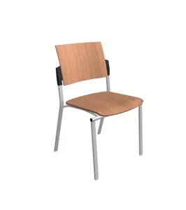 Square dřevěná konferenční židle